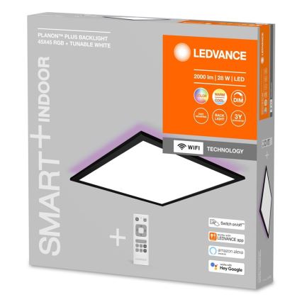 Ledvance - LED RGBW Panel ściemnialny SMART+ PLANON LED/28W/230V 3000-6500K Wi-Fi + pilot