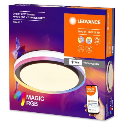 Ledvance - LED RGBW Plafon ściemnialny SMART+ MAGIC LED/38W/230V 2700-6500K Wi-Fi