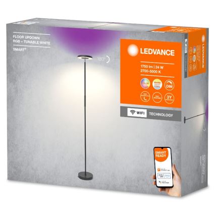 Ledvance - LED RGBW Ściemnialna lampa podłogowa SMART+ FLOOR LED/13,5W/230V 2700-5000K Wi-Fi