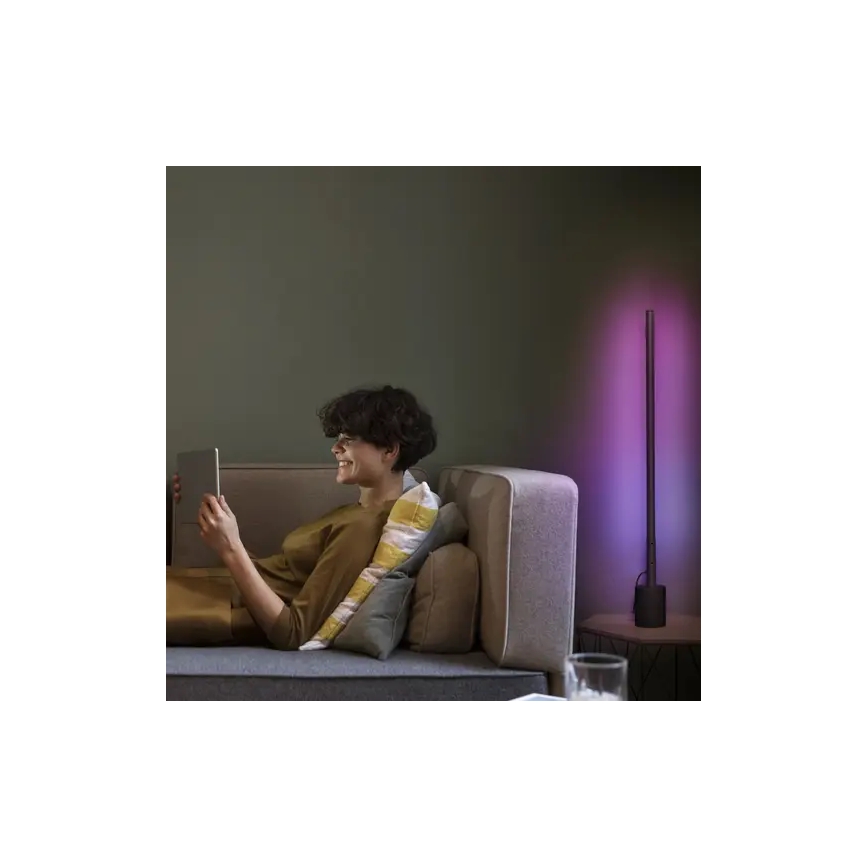 Ledvance - LED RGBW Ściemnialna lampa solarna SMART+ FLOOR LED/8W/230V 2700-6500K Wi-Fi czarna + pilot