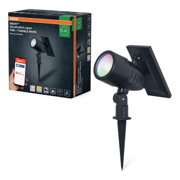 Ledvance - LED RGBW ściemnialna lampa solarna SMART+ SOLAR LED/0,6W/3,7V 2000 mAh 3000-6500K IP44