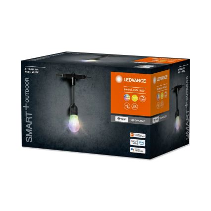 Ledvance - LED RGBW Ściemnialny łańcuch zewnętrzny SMART+ STRING 12xLED/0,37W/230V IP44 Wi-Fi