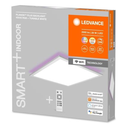 Ledvance - Ściemnialny panel LED RGBW SMART+ PLANON LED/28W/230V 45x45 cm Wi-Fi + zdalne sterowanie