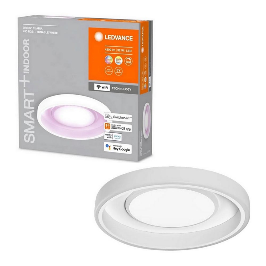 Ledvance- LED RGBW Ściemnialny plafon SMART+ CLARIA LED/32W/230V 2700-6500K Wi-Fi