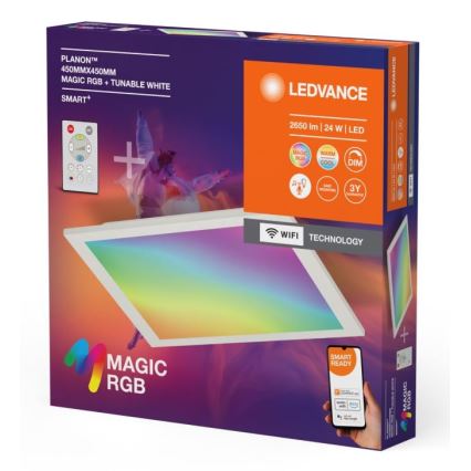 Ledvance - LED RGBW Ściemnialny plafon SMART+ MAGIC LED/24W/230V 2700-6500K Wi-Fi + pilot zdalnego sterowania
