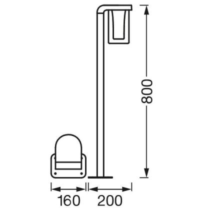 Ledvance - LED RGBW Ściemniana lampa zewnętrzna SMART+ CASCADE LED/10W/230V Wi-Fi IP44