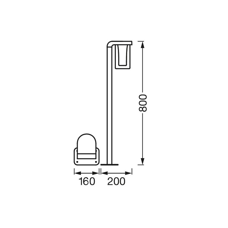 Ledvance - LED RGBW Ściemniana lampa zewnętrzna SMART+ CASCADE LED/10W/230V Wi-Fi IP44