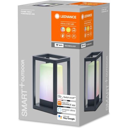 Ledvance - LED RGBW Ściemniana lampa zewnętrzna z power bankiem LED/5W/230V Wi-Fi