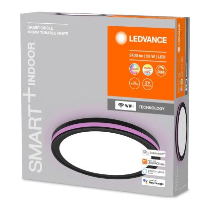 Ledvance -LED RGBW Ściemniany plafon SMART+ CIRCLE LED/28W/230V Wi-Fi