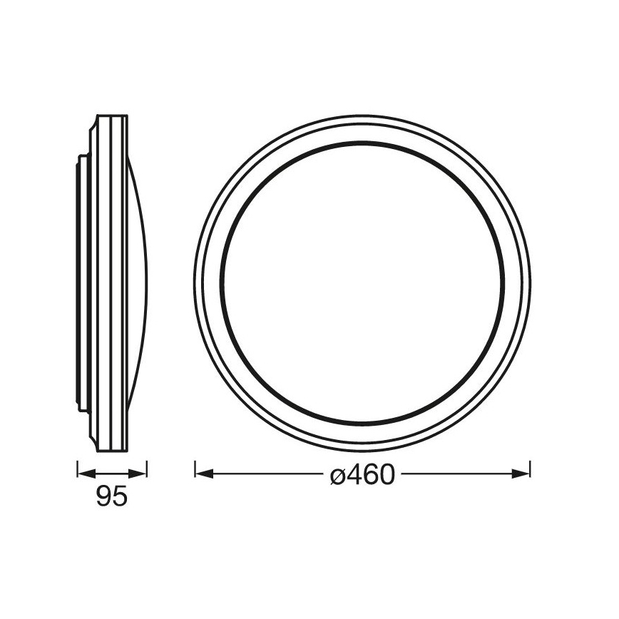 Ledvance -LED RGBW Ściemniany plafon SMART+ CIRCLE LED/28W/230V Wi-Fi
