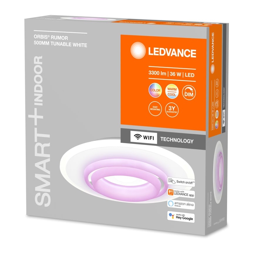 Ledvance - LED RGBW Ściemniany plafon SMART+ ORBIS LED/32W/230V Wi-Fi