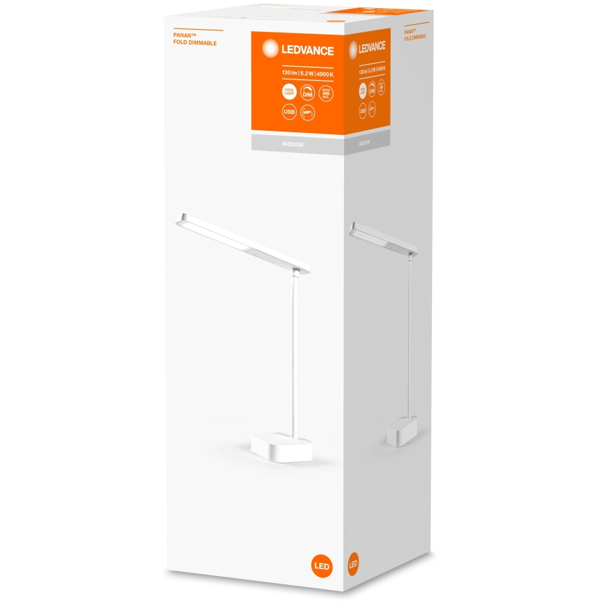 Ledvance - LED Ściemnialna dotykowa lampa stołowa PANAN LED/5,2W/5V 1200mAh