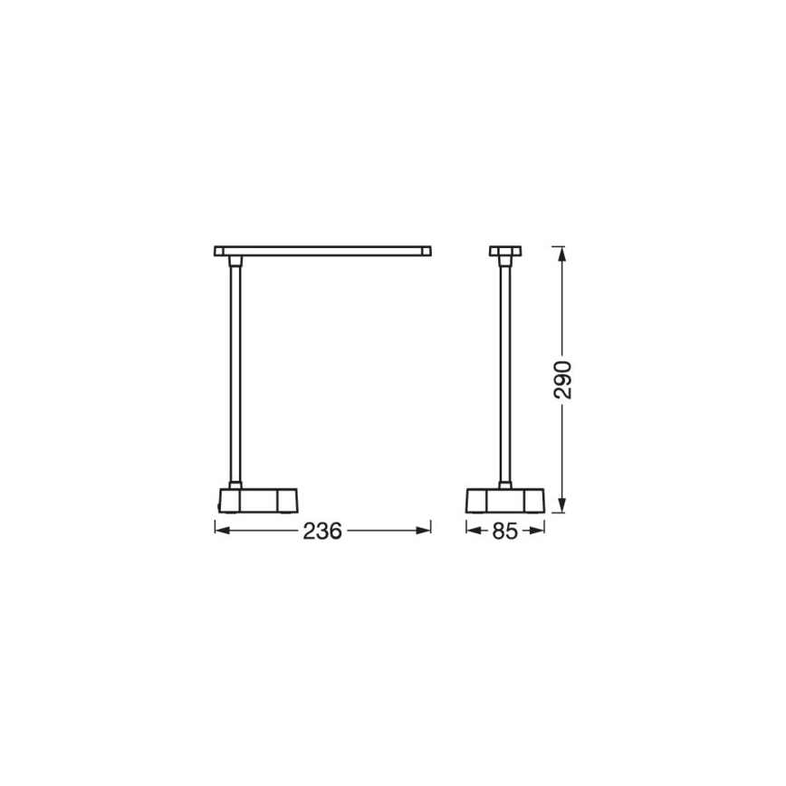 Ledvance - LED Ściemnialna dotykowa lampa stołowa PANAN LED/5,2W/5V 1200mAh