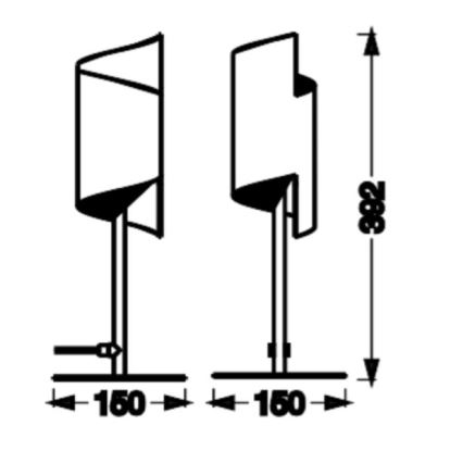 Ledvance - LED Ściemnialna lampa stołowa SMART+ DECOR TWIST LED/12W/230V 3000-6500K Wi-Fi czarna