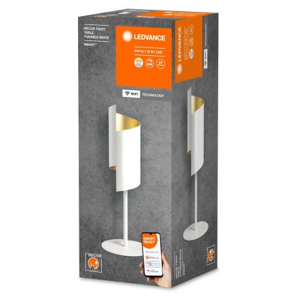 Ledvance - LED Ściemnialna lampa stołowa SMART+ DECOR TWIST LED/12W/230V 3000-6500K Wi-Fi biała