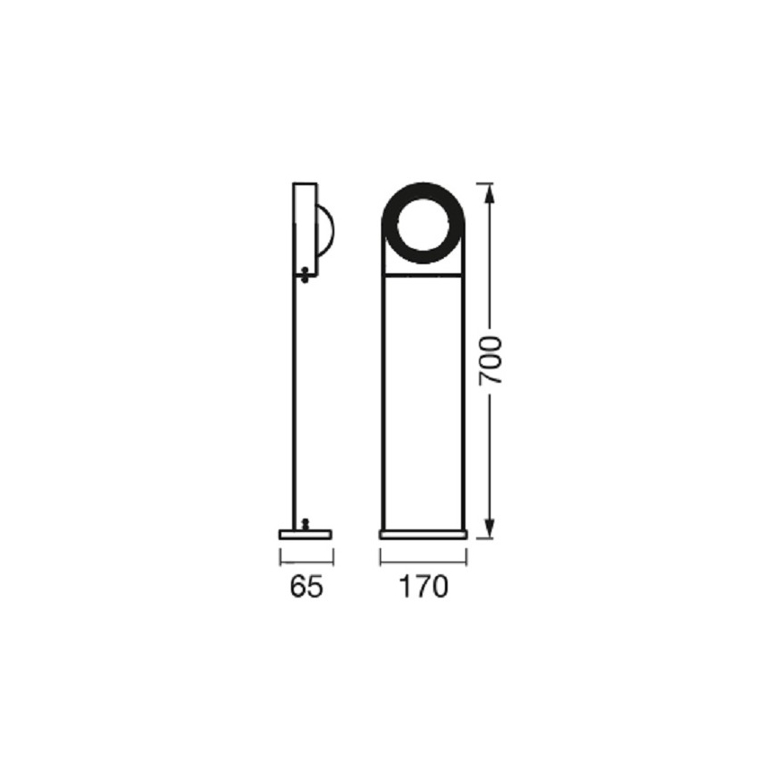 Ledvance - LED Ściemnialna lampa zewnętrzna SWING LED/6,7W/230V IP44 Wi-Fi