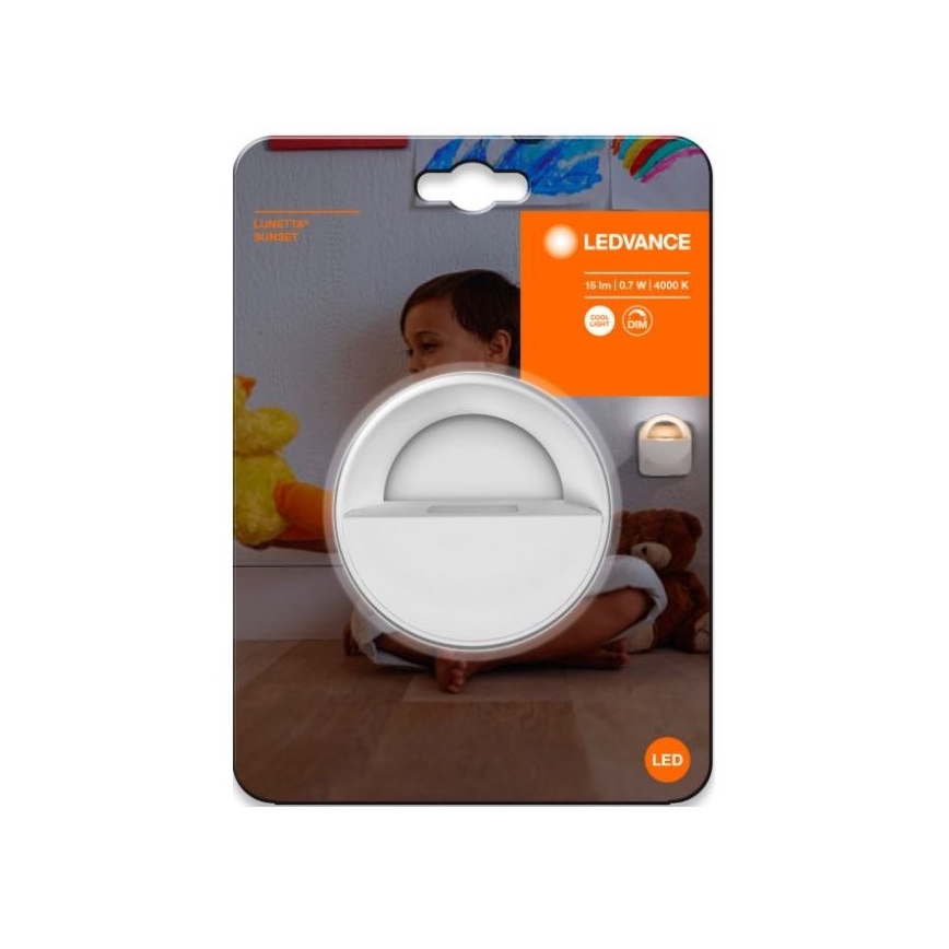 Ledvance - LED ściemnialna lampka nocna LUNETTA LED/0,7W/230V