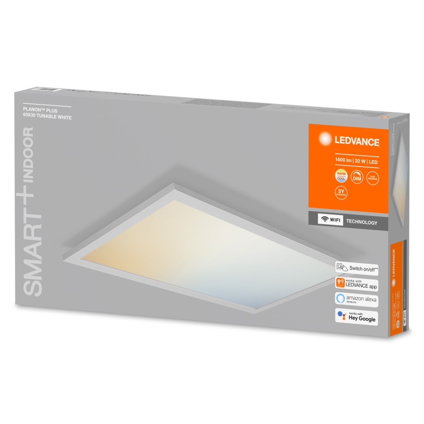 Ledvance - LED ściemnialna oprawa sufitowa SMART+ PLANON LED/22W/230V 30x60 cm Wi-Fi