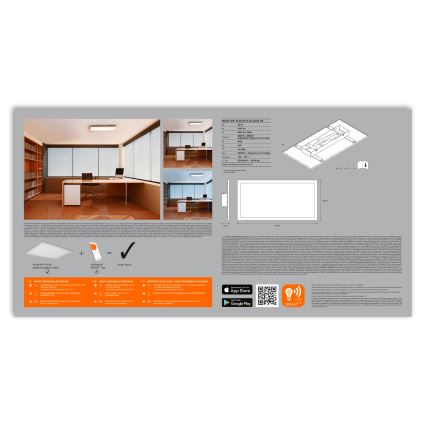Ledvance - LED ściemnialna oprawa sufitowa SMART+ PLANON LED/22W/230V 30x60 cm Wi-Fi