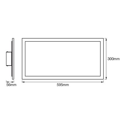 Ledvance - LED ściemnialna oprawa sufitowa SMART+ PLANON LED/22W/230V 30x60 cm Wi-Fi