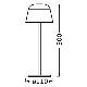 Ledvance - LED Ściemnialna zewnętrzna lampa akumulatorowa TABLE LED/2,5W/5V IP54 beżowa