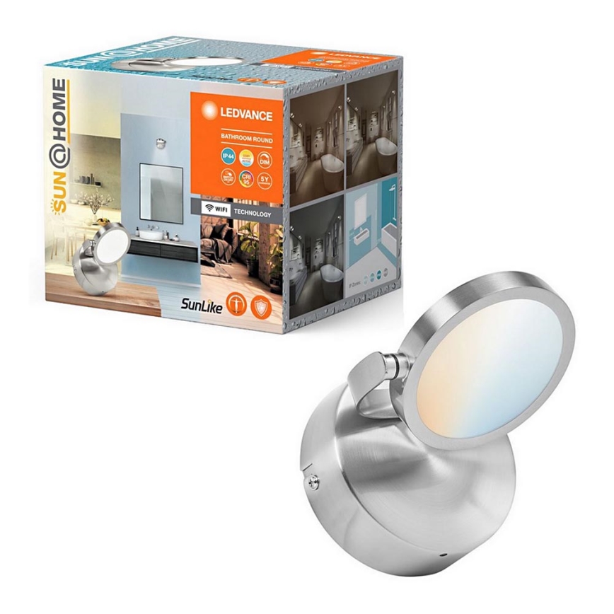 Ledvance - LED Ściemnialne łazienkowe oświetlenie punktowe SUN@HOME LED/7,5W/230V 2200-5000K CRI 95 Wi-Fi IP44