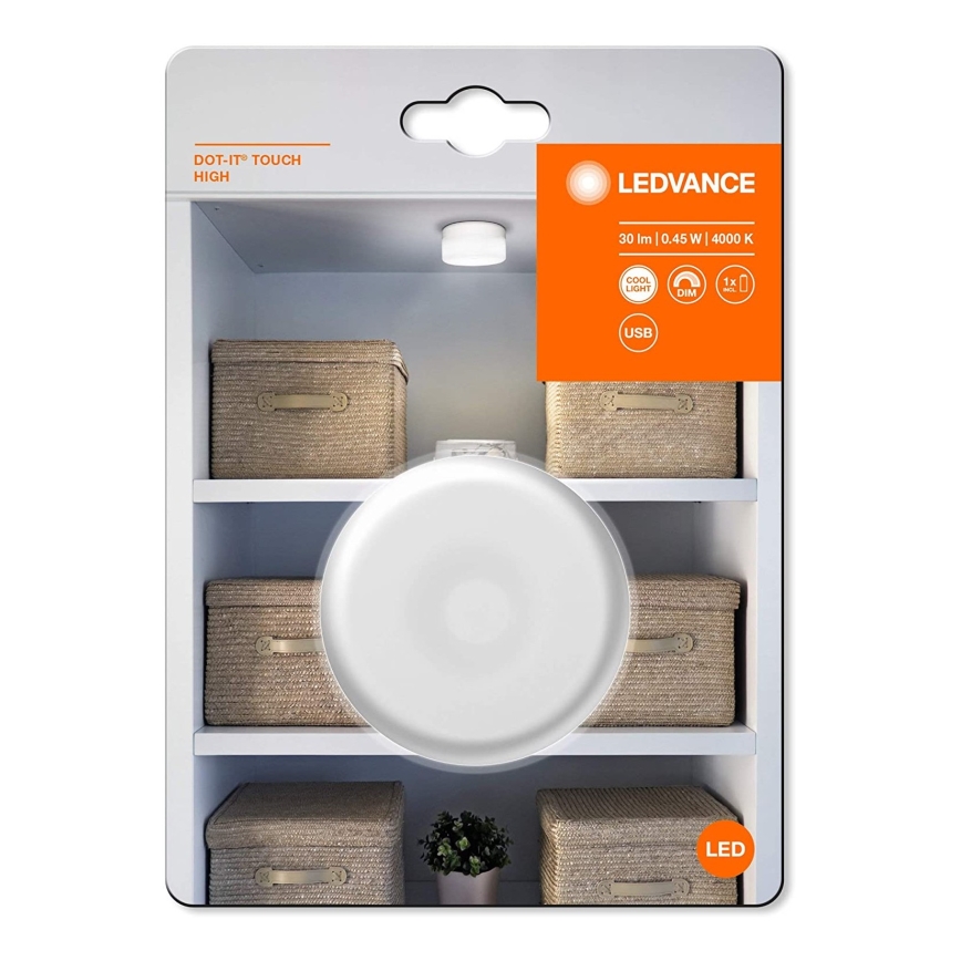 Ledvance - LED ściemnialne oświetlenie orientacyjne DOT-IT LED/0,45W/5V 500 mAh