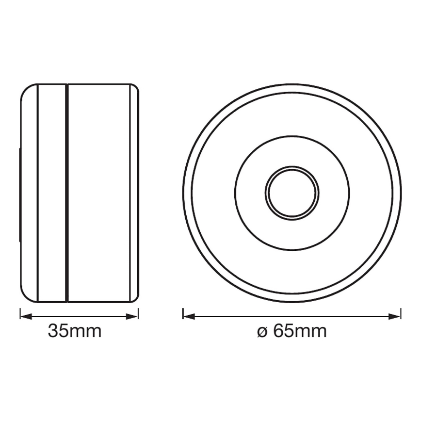 Ledvance - LED ściemnialne oświetlenie orientacyjne DOT-IT LED/0,45W/5V 500 mAh