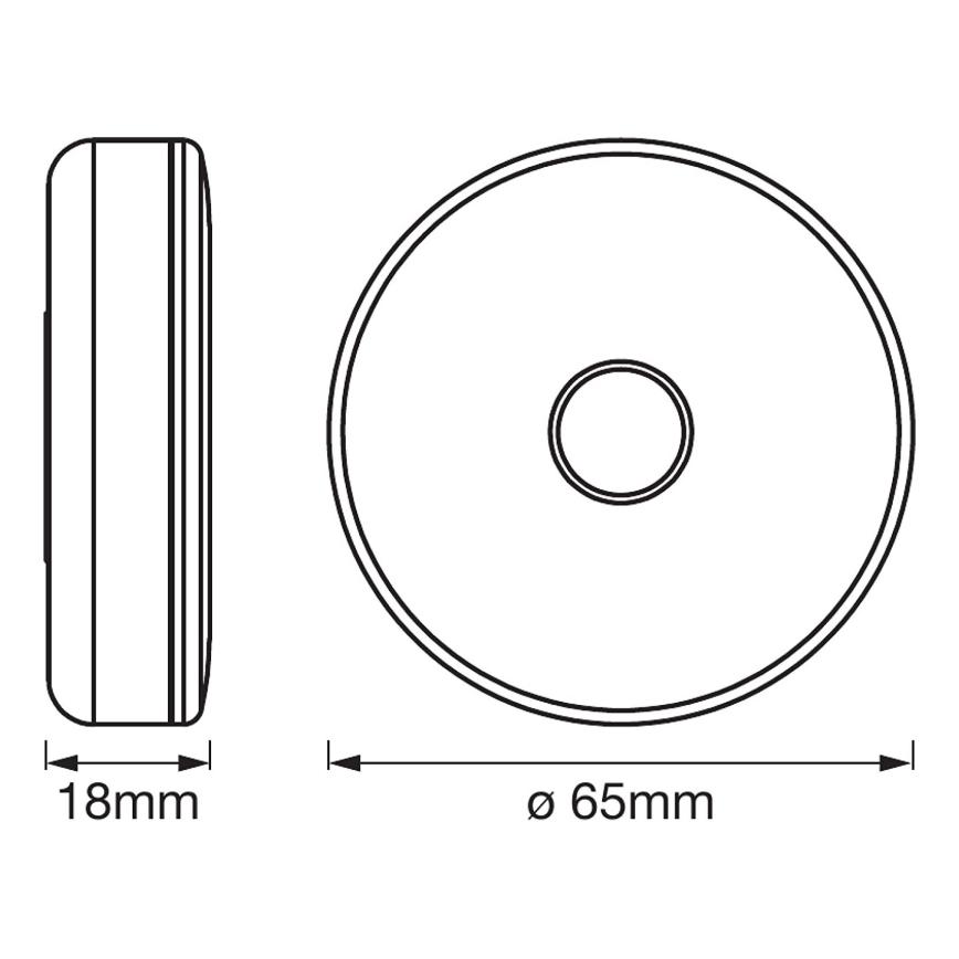 Ledvance - LED ściemnialne oświetlenie orientacyjne DOT-IT LED/0,45W/5V 500 mAh