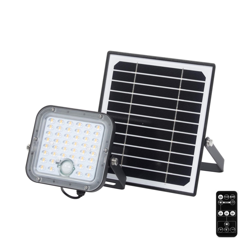 Ledvance - LED Ściemnialny naświetlacz solarny z czujnikiem FLOOD SPLIT LED/10W/3,2V 5000 mAh IP65 + zdalne sterowanie