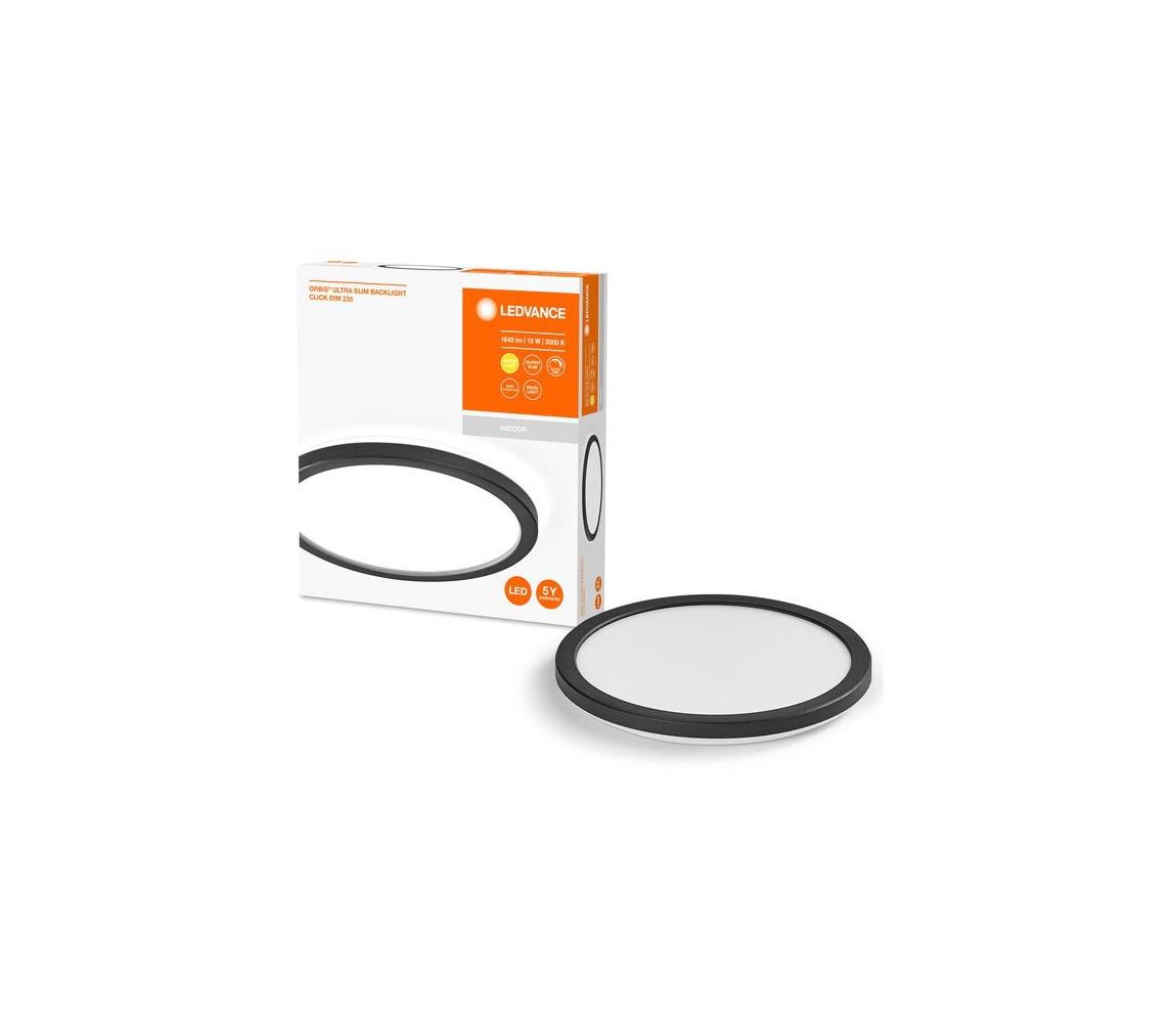 Ledvance - LED Ściemnialny plafon ORBIS LED/15W/230V czarny