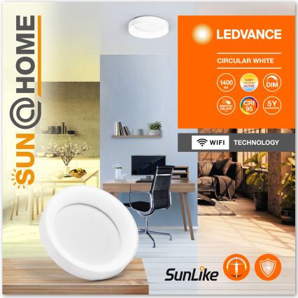 Ledvance-LED Ściemnialny plafon SUN@HOME CIRCULAR LED/18,5W/230V Wi-Fi