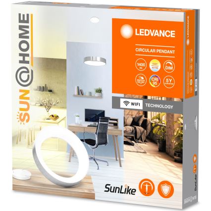 Ledvance - LED Ściemnialny żyrandol na lince SUN@HOME CIRCULAR LED/18,5W/230V Wi-Fi