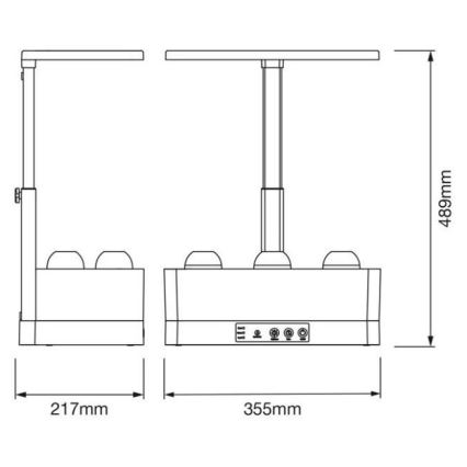 Ledvance - LED Ściemniana lampa wewnętrzna GARDEN KIT LED/24W/230V