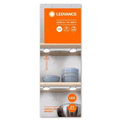 Ledvance - LED Ściemniane oświetlenie do mebli z czujnikiem LINEAR 2xLED/3,5W/230V