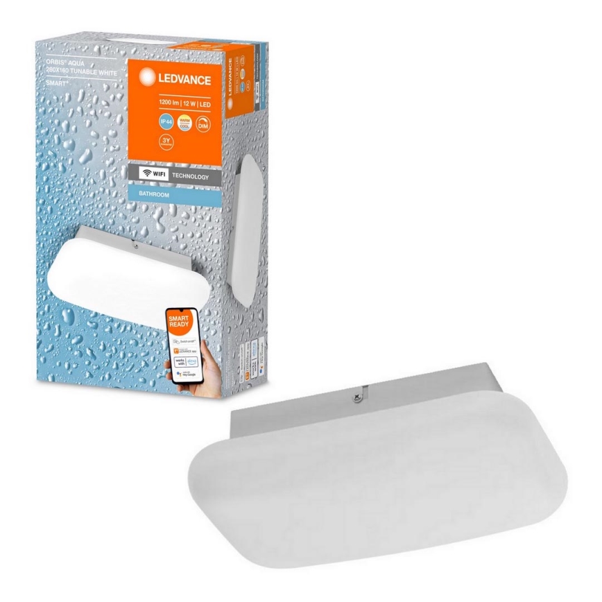 Ledvance - LED Ściemniane oświetlenie łazienkowe SMART+ AQUA LED/12W/230V 3000-6500K IP44 Wi-Fi