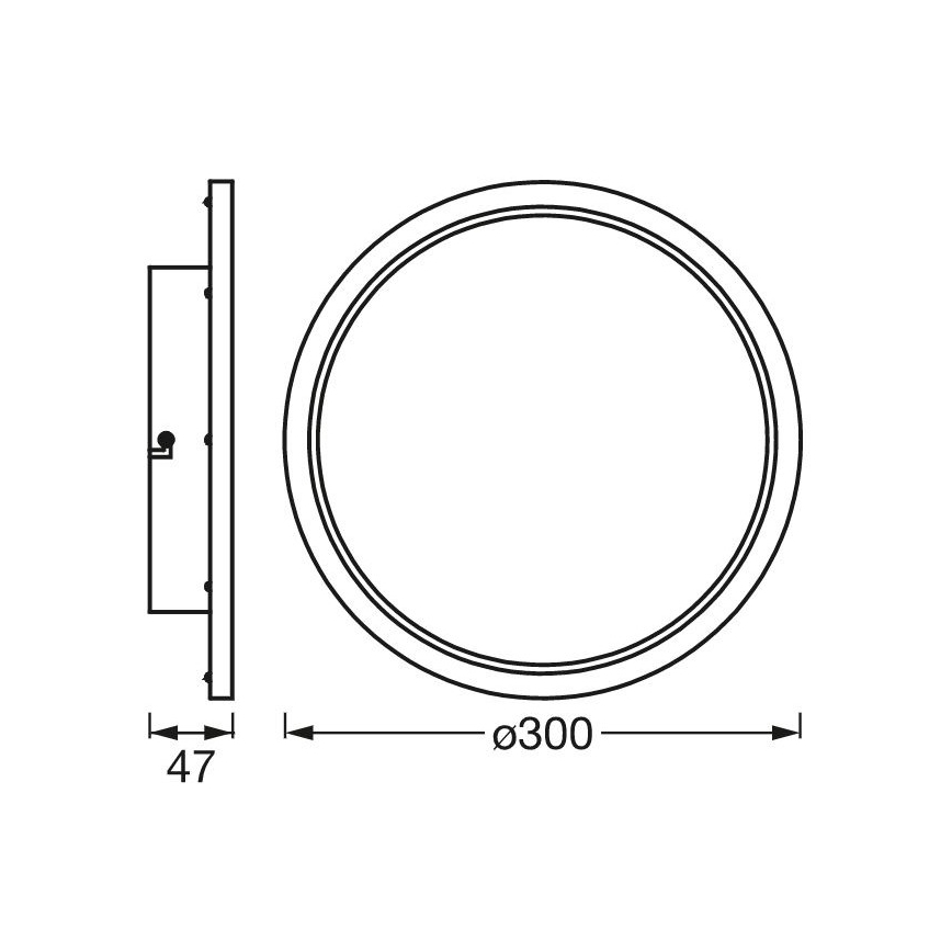 Ledvance - LED Ściemniane oświetlenie łazienkowe SMART+ DISC LED/18W/230V 3000-6500K Wi-Fi