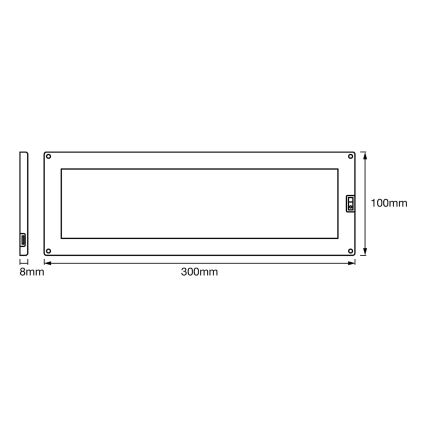 Ledvance - LED Ściemniane oświetlenie podszafkowe z czujnikiem CABINET LED/10W/230V