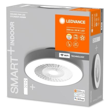 Ledvance - LED Ściemniany plafon z wentylatorem SMART+ LED/38W/230V 3000-6500K Wi-Fi + pilot