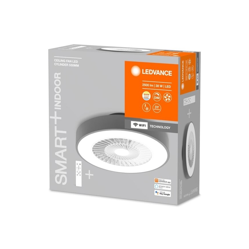 Ledvance - LED Ściemniany plafon z wentylatorem SMART+ LED/38W/230V 3000-6500K Wi-Fi + pilot