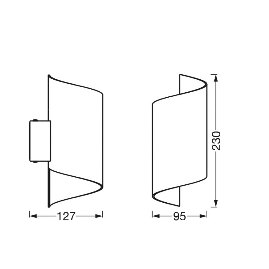 Ledvance - LED Ściemniany kinkiet SMART+ TWIST LED/12W/230V 3000-6500K Wi-Fi biały