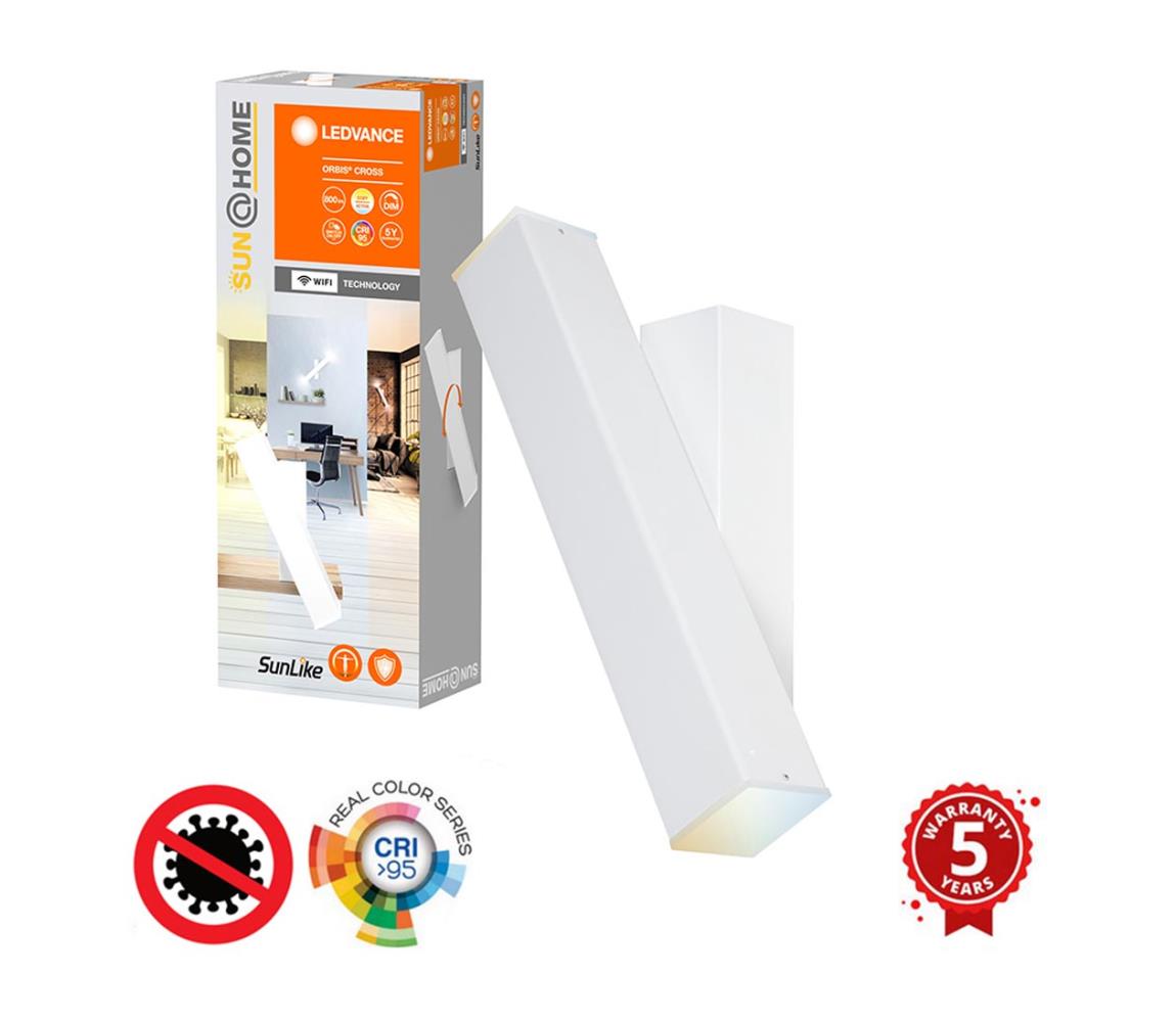 Ledvance - LED Ściemniany kinkiet SUN@HOME CROSS 2xLED/6W/230V Wi-Fi