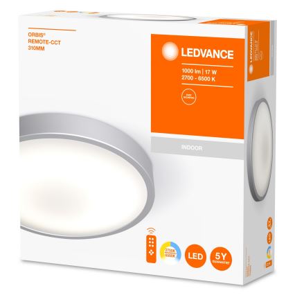 Ledvance - LED Ściemniany plafon ORBIS LED/17W/230V 2700-6500 + pilot