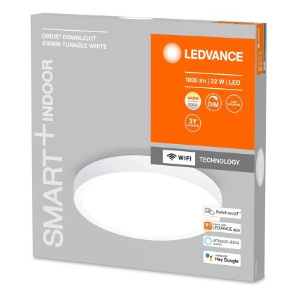 Ledvance - LED Ściemniany plafon SMART+ DOWNLIGHT LED/22W/230V 3000-6500K Wi-Fi