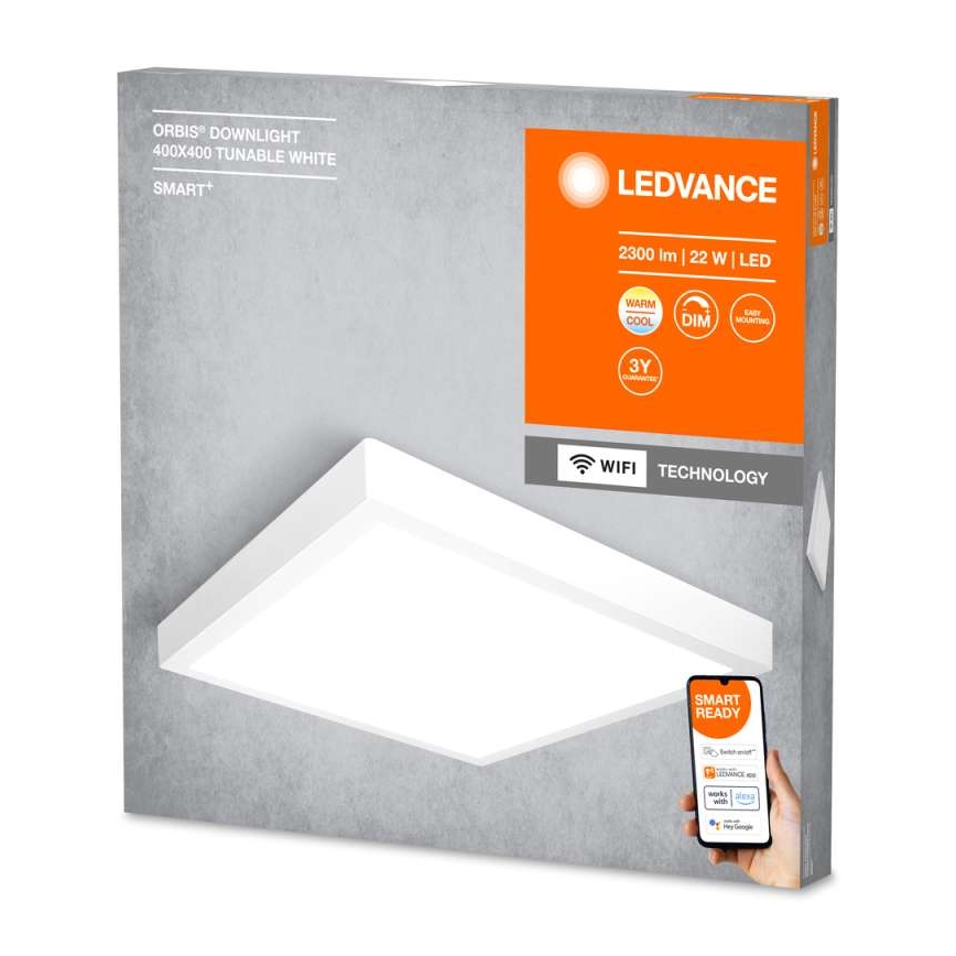 Ledvance - LED Ściemniany plafon SMART+ DOWNLIGHT LED/22W/230V 3000-6500K Wi-Fi