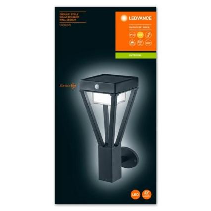 Ledvance - LED Solarna lampa ścienna z czujnikiem BOUQUET LED/6W/3,7V 2200 mAh IP44