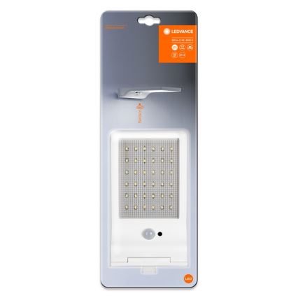 Ledvance - LED solarny kinkiet ścienny z czujnikiem ruchu i zmierzchu DOORLED LED/3W/3,3V 2000 mAh IP44