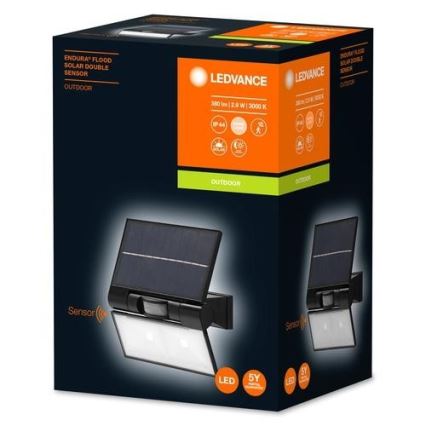 Ledvance - LED zewnętrzny solarny naścienny reflektor z czujnikiem FLOOD LED/2,9W/3,7V 2600 mAh IP44