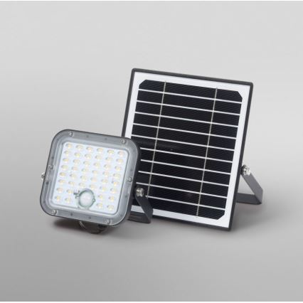 Ledvance - LED Ściemnialny naświetlacz solarny z czujnikiem FLOOD SPLIT LED/10W/3,2V 5000 mAh IP65 + zdalne sterowanie