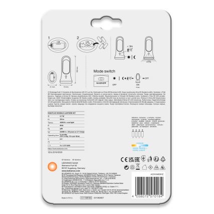 Ledvance - LED Światło orientacyjne z czujnikiem MOBILE LED/0,7W/4xAAA